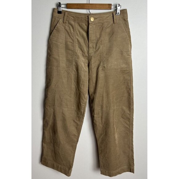 Kut from the Kloth Pants - Kut from the Kloth Kaya High Rise Straight Leg Corduroy Pants Tan Size 4 Women’s